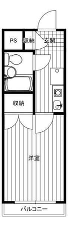 八王子駅 徒歩18分 5階の物件間取画像